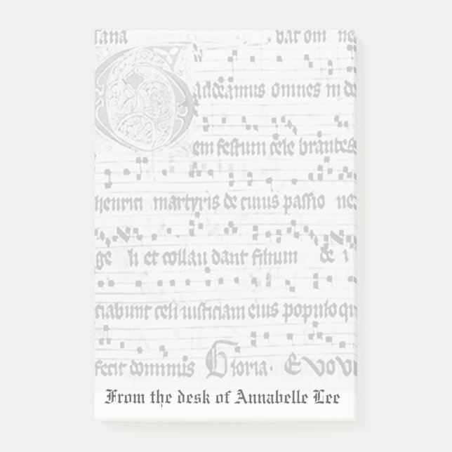 Notas Post-it® Música antigua (Anverso)