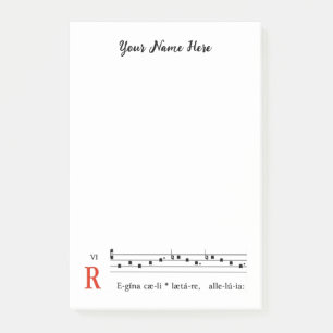 Notas Post-it® Música clásica cantante gregoriana católica