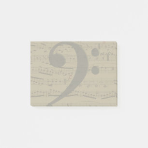 Notas Post-it® Musical Treble Clef Sheet Music Classic