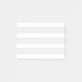 Notas Post-it® Musik Notenlinien, minimalistisch