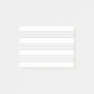 Notas Post-it® Musik Notenlinien, minimalistisch