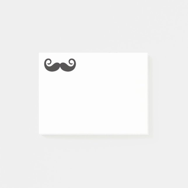 Notas Post-it® Mustache Notepad (Anverso)