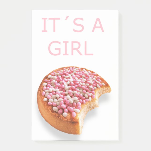 Notas Post-it® nace un chica (Anverso)