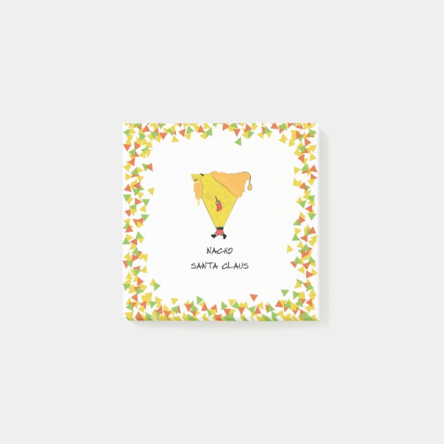 Notas Post-it® Nacho Santa con chile (Anverso)