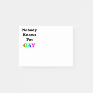 Notas Post-it® Nadie sabe que soy gay