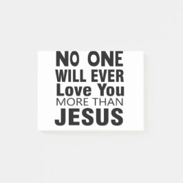 Notas Post-it® Nadie Te Amará Más Que Jesús