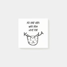 "Nadie ve por quién votas"