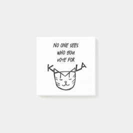 Notas Post-it® "Nadie ve por quién votas"