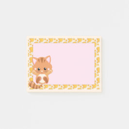 Notas Post-it® Naranja Adorable Tabby Tiger Kitten