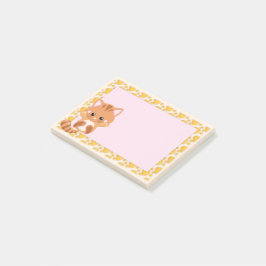 Notas Post-it® Naranja Adorable Tabby Tiger Kitten
