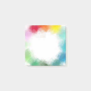 Notas Post-it® Naranja amarillo de colores arcoiris abstracto mod