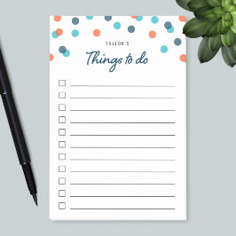 Notas Post-it® Naranja Azul Oscuro Confetiza Cosas Que Hacer List