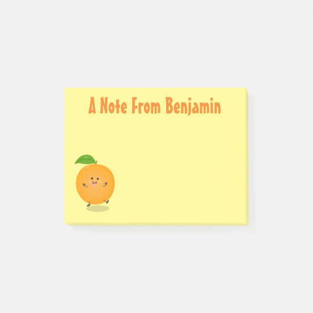 Notas Post-it® Naranja de danza dulce cítricos (Anverso)