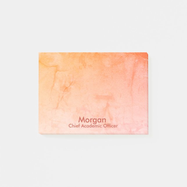 Notas Post-it® Naranja de director académico del colegio doméstic (Anverso)