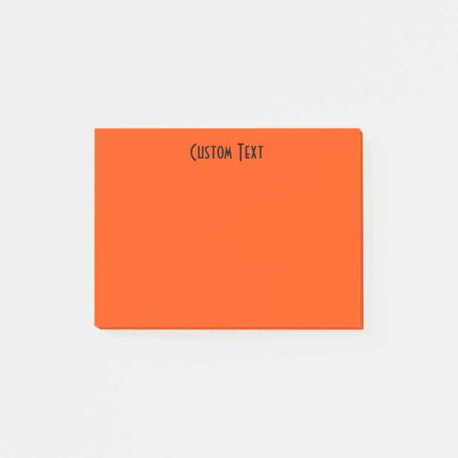 Notas Post-it® Naranja de encargo (Anverso)