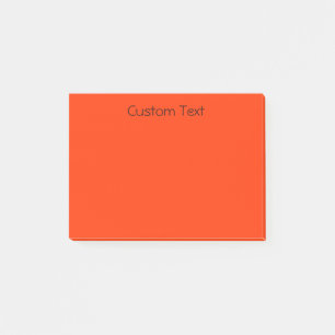 Notas Post-it® Naranja de encargo/rojo