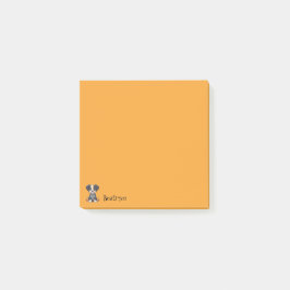 Notas Post-it® Naranja de perros de Halloween