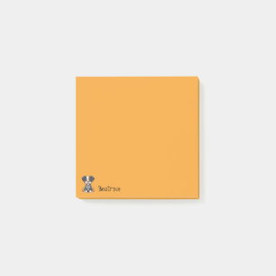 Notas Post-it® Naranja de perros de Halloween