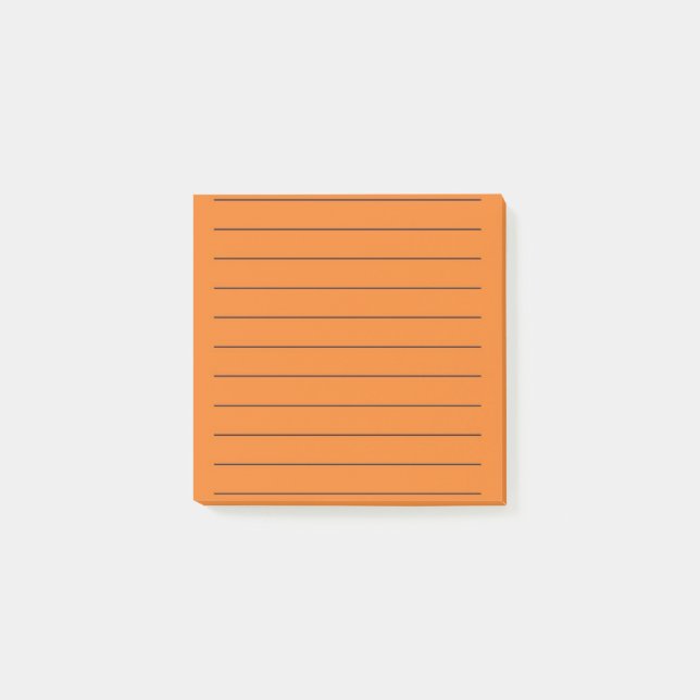 Notas Post-it® Naranja elegante Stationery Vibrante (Anverso)