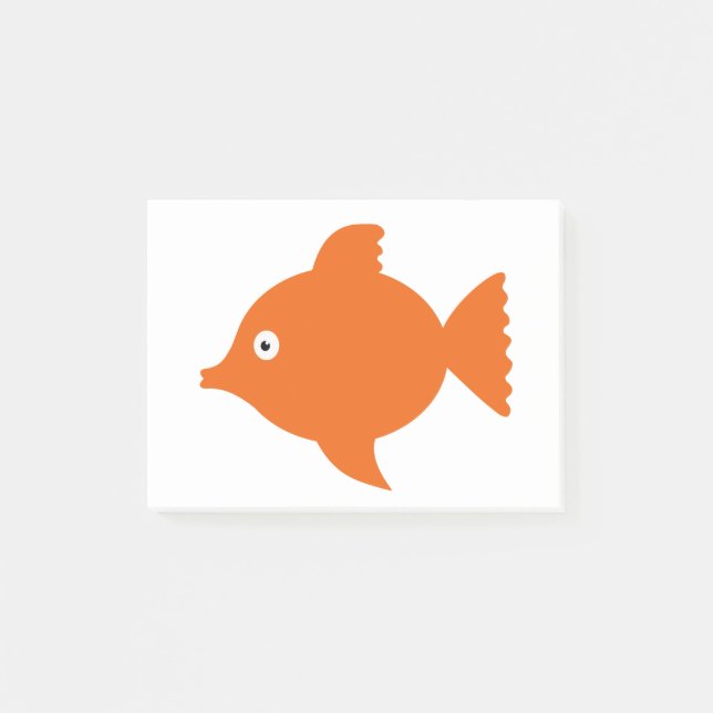 Notas Post-it® Naranja Fish (Anverso)