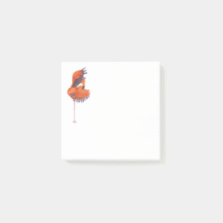 Notas Post-it® Naranja Flamingo en la dosis de baile