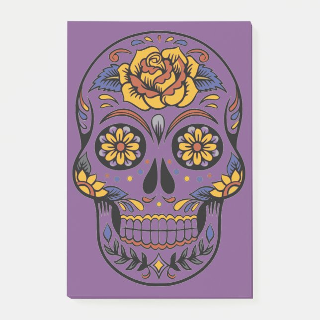 Notas Post-it® Naranja Halloween Skull (Anverso)