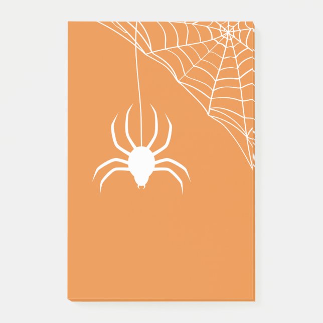 Notas Post-it® Naranja Halloween Spiderweb (Anverso)