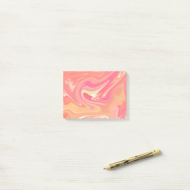 Notas Post-it® Naranja Marble Post-its (Escritorio)