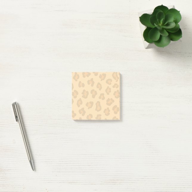 Notas Post-it® Naranja negro leopardo Cuchara de animales salvaje (Oficina)