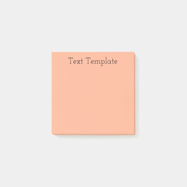 Notas Post-it® Naranja Pastel Pale (Anverso)