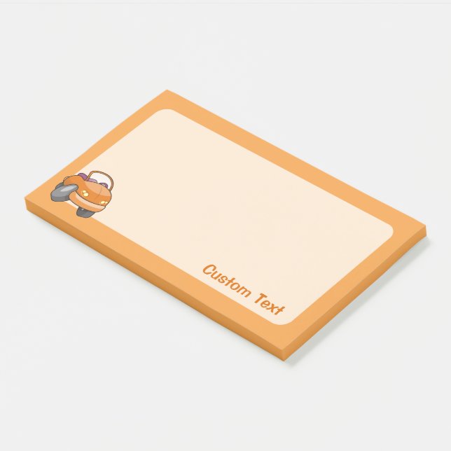 Notas Post-it® Naranja Personalizado Car (En perspectiva)