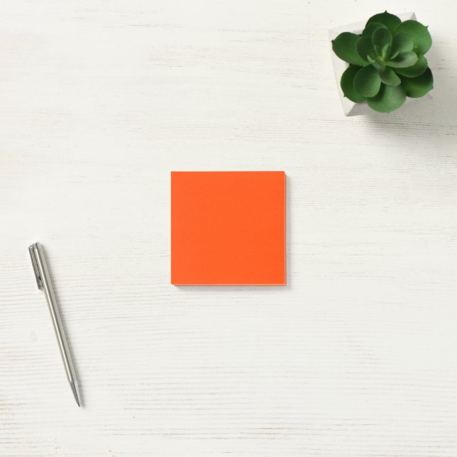 Notas Post-it® Naranja Rojo Simple 3" x 3" (Oficina)