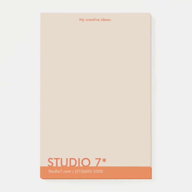 Notas Post-it® Naranja - Serie natural (Anverso)