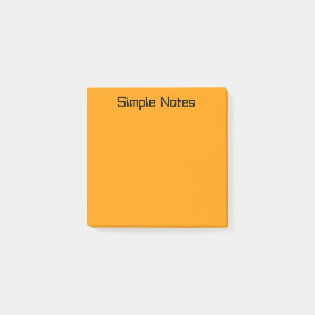 Notas Post-it® Naranja simple (Anverso)