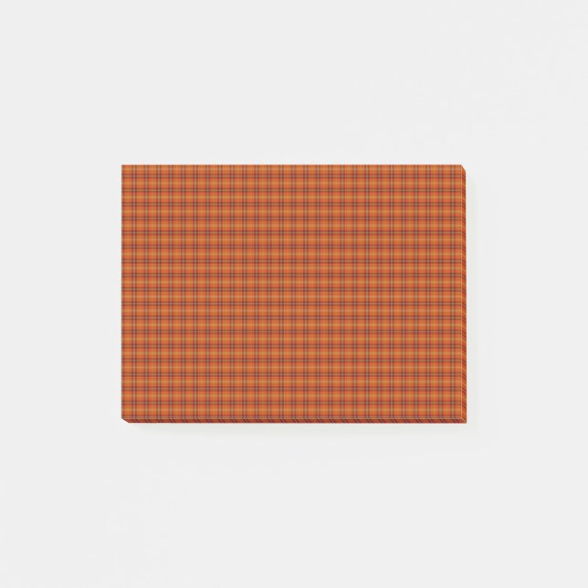 Notas Post-it® Naranja Tartan Post-it® Notes (Anverso)