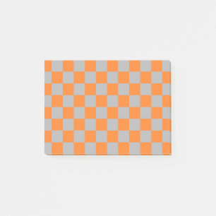 Notas Post-it® Naranja y plata de verificación