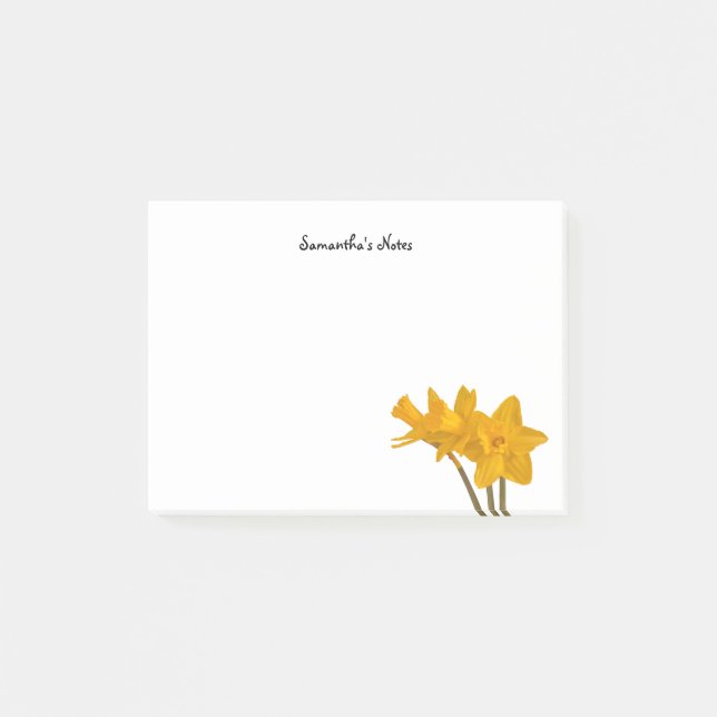 Notas Post-it® Narcisos (Anverso)