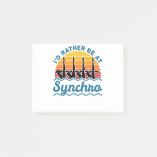Notas Post-it® Natación sincronizada Prefiero estar en Synchro