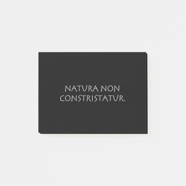 Notas Post-it® Natura no constristatur (Anverso)