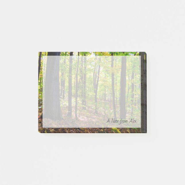 Notas Post-it® Naturaleza canadiense| Bosque vibrante (Anverso)