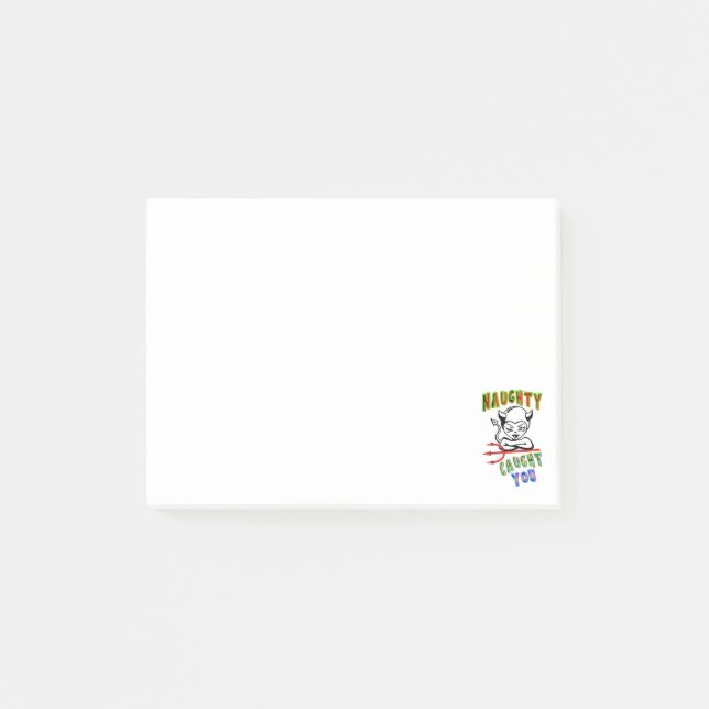 Notas Post-it® Naughty Te Atrapó (Anverso)