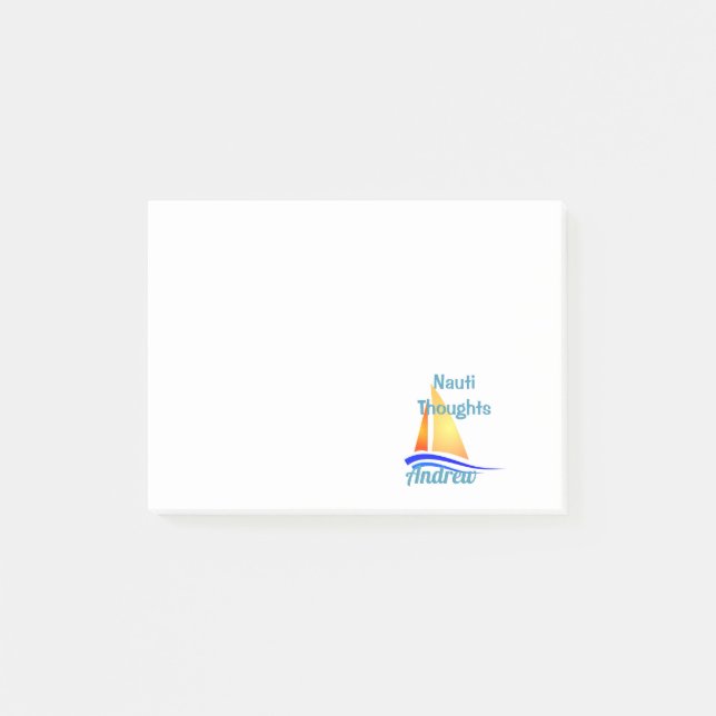 Notas Post-it® Nauti Thoughts Nautical (Anverso)