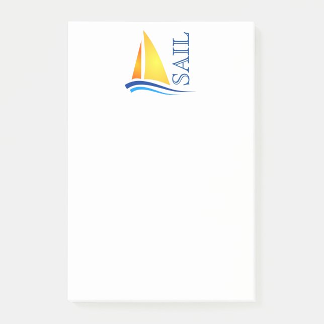 Notas Post-it® Nautical Sail Modern (Anverso)