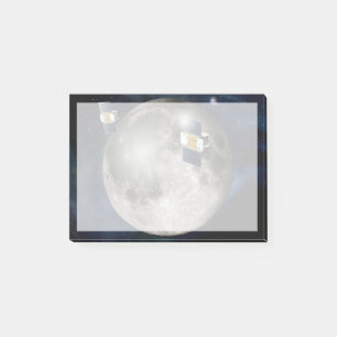 Notas Post-it® Nave Espacial De Gris Gemelo Gemelo Orbital En La 