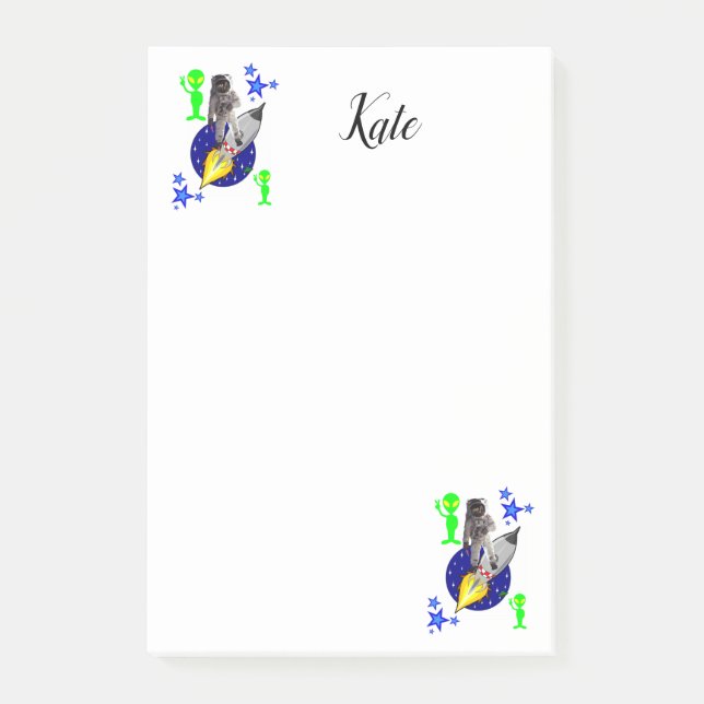 Notas Post-it® Nave Espacial de Post-it Notes (Anverso)