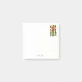 Notas Post-it® Navidad apilada y envuelta presenta navidades