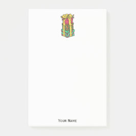 Notas Post-it® Navidad apilada y envuelta presenta navidades