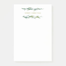 Notas Post-it® Navidad de hoja perenne
