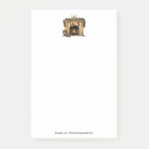 Notas Post-it® Navidades acogedores de la chimenea de Victoria
