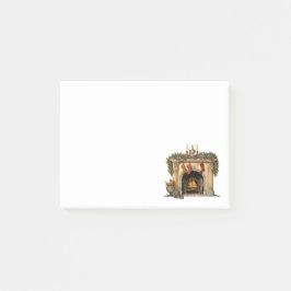 Notas Post-it® Navidades acogedores de la chimenea de Victoria